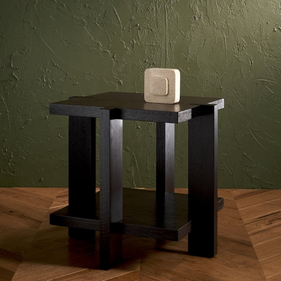 Safavieh Couture Quigley Modern Wood End Table, Black
