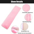 thumbnail image 4 of Unique Bargains 4 Pcs Plush Car Seat Belt Protector Pads Shoulder Strap Seatbelt Soft Comfort Covers Black Pink, 4 of 7