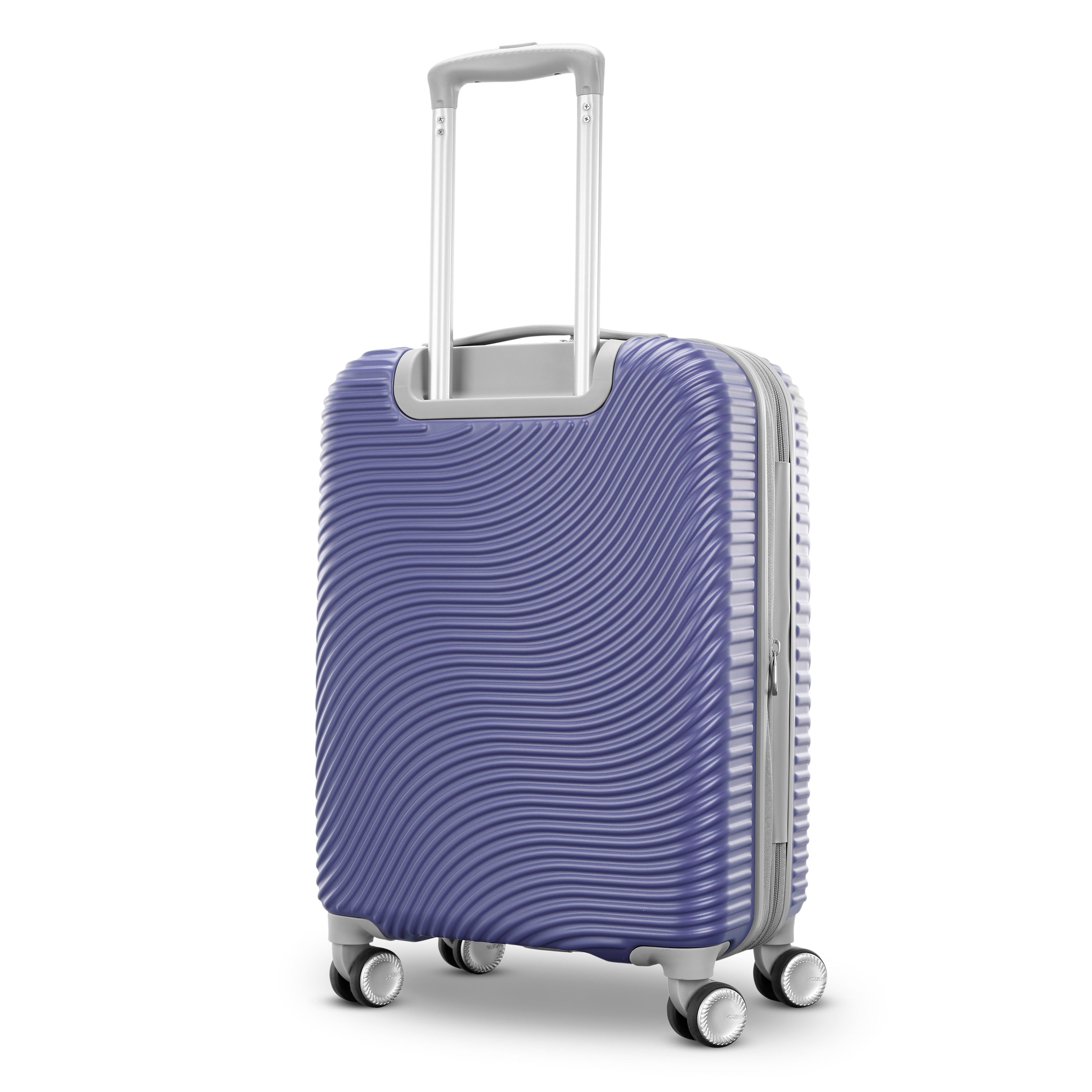 American Tourister Color Waves Carry On Expandable Luggage Suitcase with Spinner Wheels, Dusk Purple