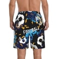 thumbnail image 3 of Bixox Men's Football printing Casual Classic Fit Short Summer Beach Shorts, 3 of 6