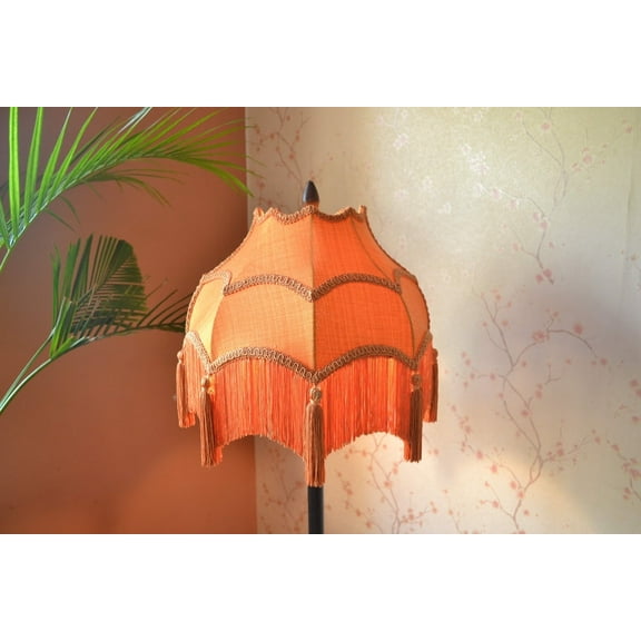 BespokeByNikita Orange Scallop Dome Lampshade