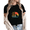 Black-1, variant on Women fun Best Cat Dad Ever Retro Sunset Cool Cat Graphic Tees T-Shirt Tops Round Neck Printed Cotton T-Shirt White S-5XL