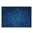 thumbnail image 3 of Abstract Cutting Board, Spiral Fractal Mosaic Backdrop with Dots Circle Rounds Disco Style Print, Decorative Tempered Glass Cutting and Serving Board, Small Size, Navy and Violet Blue, by Ambesonne, 3 of 5