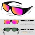 thumbnail image 6 of Joopin Fit Over Wrap Sunglasses Polarized Lens Wear Over Prescription Eyeglasses 100% UV Protection for Men and Women, 6 of 7