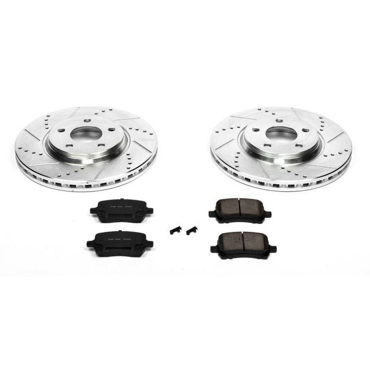 PowerStop Front Z23 Evolution Sport Carbon-Fiber Ceramic Brake Pad and Drilled & Slotted Rotor Kit Fits: CHEVROLET PONTIAC SATURN Select Models K1614