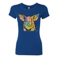 thumbnail image 3 of Dean Russo The Pig Animal Lover Womens Slim Fit Junior Tee, Royal, Medium, 3 of 6