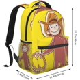 thumbnail image 2 of Curious George Sac à Dos Sacs d'École Sacs PC Grande Capacité Multifonctionnel Voyage Unisexe, 2 of 6