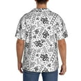 thumbnail image 3 of Sikiie Hand Drawn Snake Men's Wrinkle Free Untucked Cuban Shirt Business Casual Button Down Shirts Short Sleeve ShirtLarge, 3 of 5