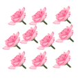 thumbnail image 1 of 10x Rosas Artificiales Cabezas De Pinza De cabellero Ramillete DIY Decoración Artesanía 11 Gloria Flores artificiales, 1 of 9