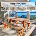 thumbnail image 3 of VUNATE Outdoor Rugs 8'x10' Modern Diagonal Patio Carpet Washable Area Rug for Living Room Indoor Outdoor Balcony Brown, 3 of 5