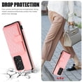 thumbnail image 2 of Phone Case for Samsung Galaxy A53 5G, Stylish Wallet Cover with Credit Card Holder Crossbody Strap Magnetic Closure Kickstand PU Leather Drop Protective Phone Case for Samsung Galaxy A53 5G - Rosegold, 2 of 7