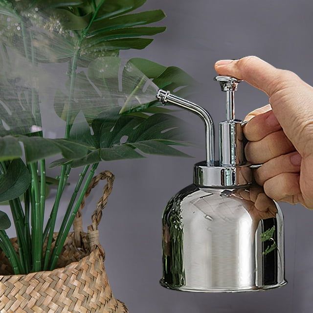 DVKPTBK Stainless Steel 300ML Spray Bottle Indoor Plants Watering Can