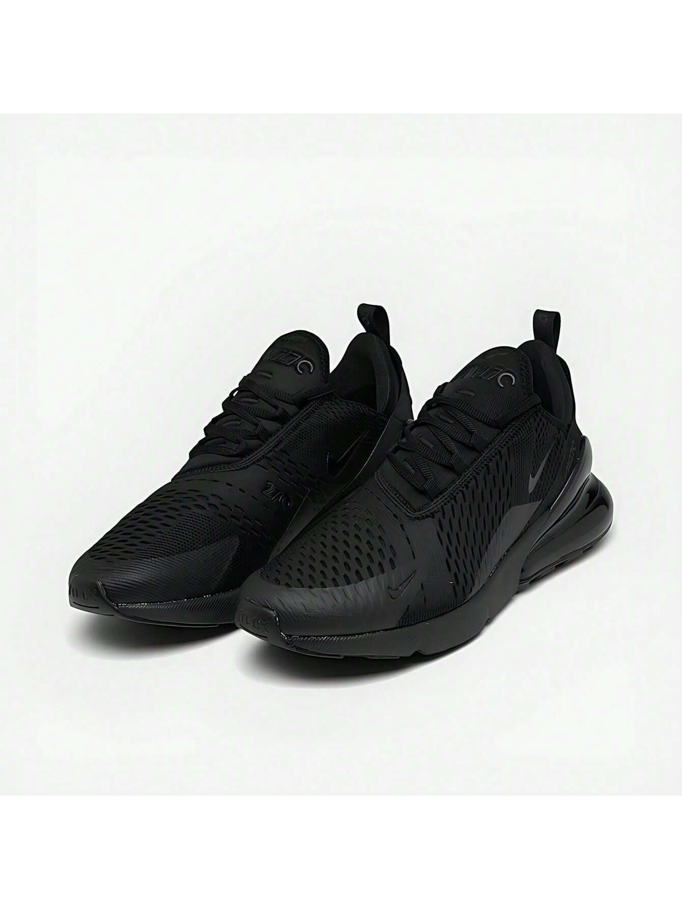 Nike Men's Air Max 270 Low Neck top Black/Black Athletic Shoes size 8.5