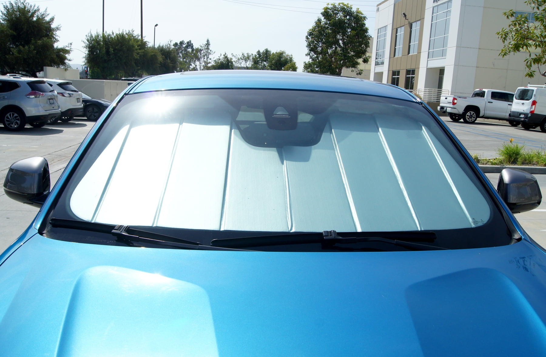 Tuningpros SS-336 Custom Fit Car Windshield Sun Shade Protector Sunshade Visor Silver /& Grey 1-pc Set Compatible With 2016-2019 Toyota Tacoma N300