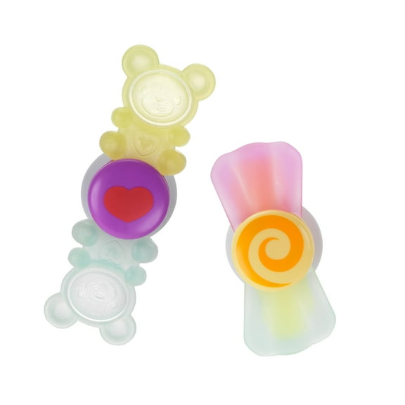 Infantino Sweet Treat Spinners Baby Soft Teether, Sensory Toy with Suction Base, and Spinning Action, Unisex Babies