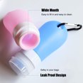 thumbnail image 4 of SMihono Kitchen Organizers and Storage 60ml Travel Plastic Clear Keychain Bottles Leakproof Empty Containers Flip Cap Kitchen Gadgets Must Have 2023, 4 of 6