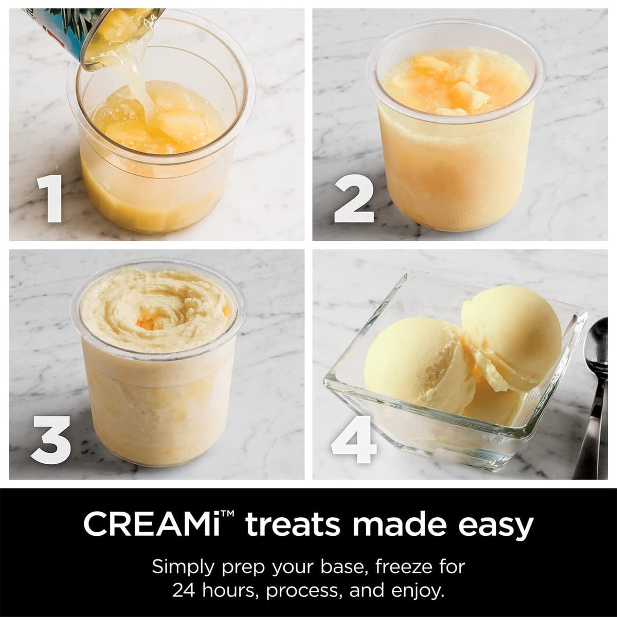 4 Pack, Compatible With Nc299Amz &Amp; Nc300S Series Creami Ice Cream Makers, Bpa-Free &Amp; Dishwasher Safe, Color Lids