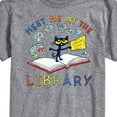 thumbnail image 3 of Pete The Cat - Meet Me At The Library - Men's Short Sleeve Graphic T-Shirt, 3 of 6