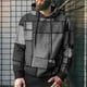 thumbnail image 3 of Sudaderas con capucha con patrón de cuadros para hombres, jerséis con estampado 3D de bloques de Color, Tops de calle Unisex, sudaderas sueltas, 3 of 5