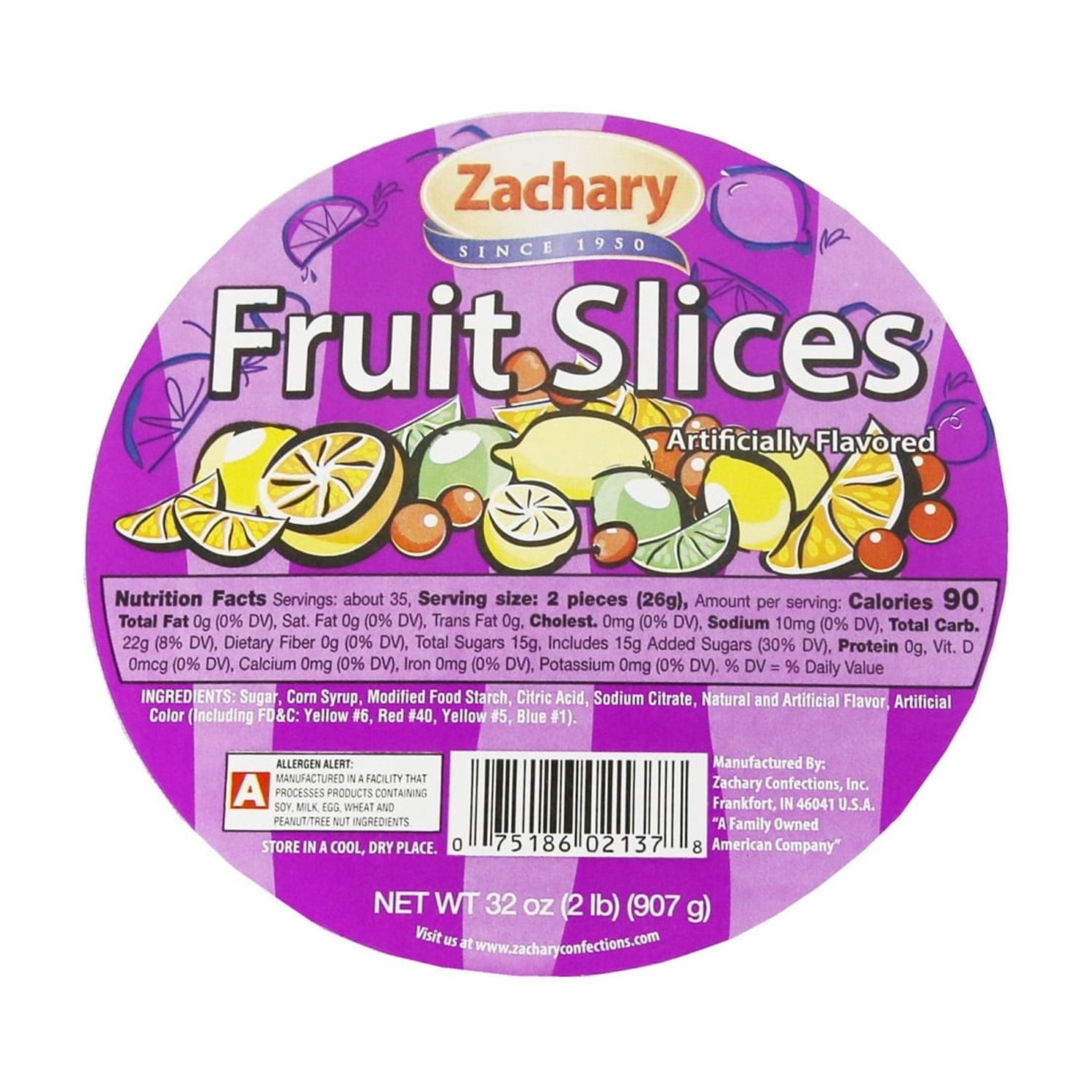 Zachary Assorted Fruit Slices Candy, 32 oz(2 Packs) - Walmart.com