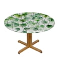 thumbnail image 3 of JRXY Table Cloth Green Plant, Aesthetic Vibe Boho Simple Tropical Eucalyptus Leaves White, 3 of 8