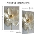 thumbnail image 3 of Disketp Elegant Ivory Flower Decorative Light Switch or Outlet Wall Plate with Safety Cover-Style V, 3 of 6