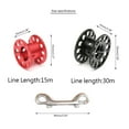 thumbnail image 3 of ZPAQI Snorkeling Finger Reel Diving Spool Finger Reel with Stainless Bolt Snap Hook, 3 of 13