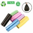 5 Rolls Pink 40x40cm Portable Camping Festival Toilet Home Clean Bag