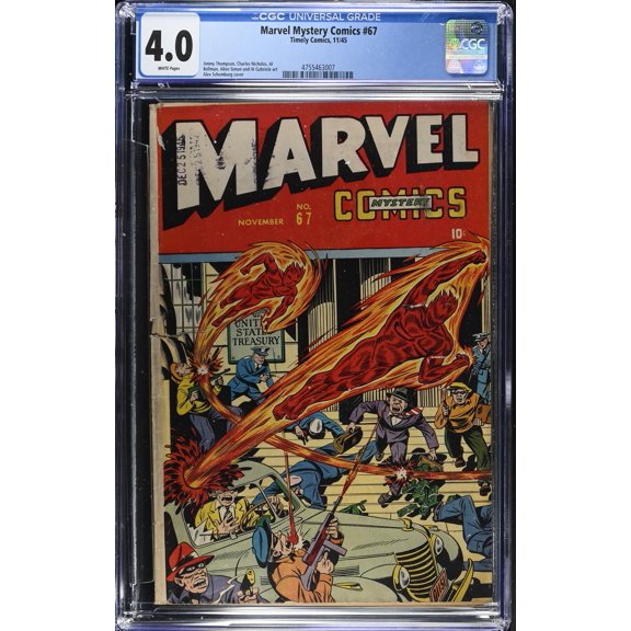 Collectible Marvel Mystery Comics #67 CGC VG 4.0 White Pages Comic Book