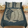 thumbnail image 6 of Attack On Titan Bedding Sets Comfort 3 Pieces Bedding Set 1 Duvet Cover + 2 Pillowcase Decorative Bedding 86"x70", 6 of 8