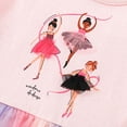 thumbnail image 5 of HAOTAGS Girls Summer Dresses 7-8,Round Neck Breathable Short Sleeve Cotton Blend Mini Skater Dress Pink, 5 of 9