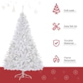 thumbnail image 3 of 6ft White Prelit Artificial Christmas Tree with 250 Warm White LED Lights - Holiday Home Decor for Living Room & Entryway - Easy Assembly & Storage, 3 of 7