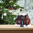 thumbnail image 1 of Adornos en miniatura de Navidad con luz, jardín de hadas, adornos en miniatura encantadores, pequeña Villa de Navidad, casa, ños perfecl  Casa de miniaturas de resina, 1 of 7