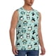 thumbnail image 2 of Balery Winter Skiing Penguin Camisetas sin mangas para hombre, absorbe la humedad y protege contra el mal olor.-Small, 2 of 7