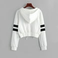 thumbnail image 3 of Wangmeiwg Women's Sweatshirts Women's Hoodies & Sweatshirts Casual Pullover Long Sleeve Solid Hoodie Blouse for Women White M, 3 of 3