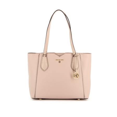 Michael Kors Mae Ladies Medium Soft Pink Leather Tote Bag 30H9GM5T2L187