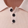 thumbnail image 5 of Men's Collared Muscle Polo Shirts Slim Fit Short Sleeve V Neck T Shirts Men Ribbed Knited Golf Shirt Casual Stylish Big and Tall Size M-4XL Pink, 5 of 8