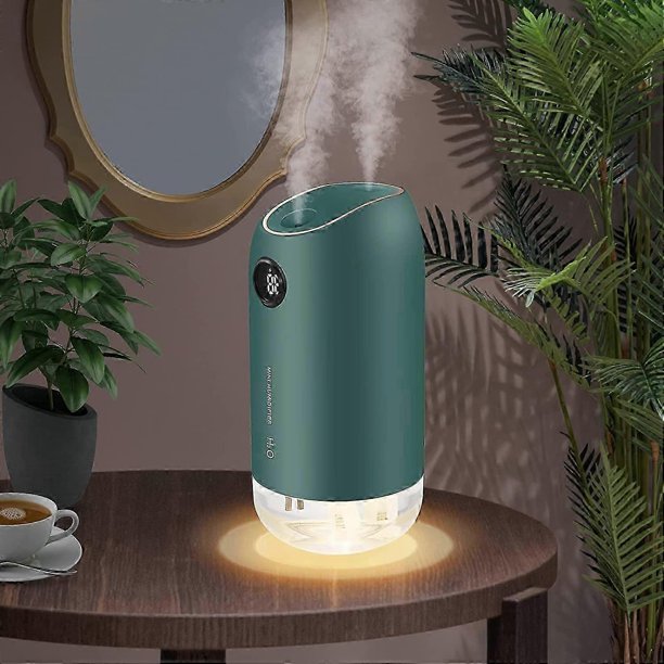 500ML Air Humidifier, Quiet Ultrasonic 23dB Baby Air Humidifier, Auto Shut-Off Home Air Humidifier with 2 Cotton Filters for Bedroom Office Yoga, Gree