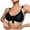 Black, variant on purcolt Women's Front Closure Post Surgery Bras Seamless Wireless Comfort Mastectomy Bra Wirefree Full Coverage Supportive Bralettes with Adjustable Straps