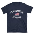 thumbnail image 1 of Plattsmouth Nebraska Patriot Men's Cotton T-Shirt, 1 of 1