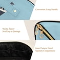thumbnail image 5 of FORMRS Makeup Bag Travel Cosmetic Organizer for Women Fold Flat Zipper Pouch with Handle, Pirate Animals, 5 of 8