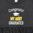 thumbnail image 4 of Inktastic Congrats My Aunt Graduated with Cap Girls Baby Dress, 4 of 5
