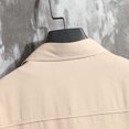 thumbnail image 4 of Bcfgryg Men's Cargo Casual Loose Pocket European Size Short Sleeved Shirt Men’S Casual Shirts Yellow, 4 of 5