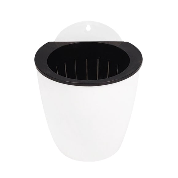 Goriertaly Pot de Fleurs Élégant avec Fonction d'Arrosage Automatique pour le Jardinage Suspension Murale Spéciale à Arrosage Automatique Durable pour Plusieurs Tailles Blanc Moyen 14*15cm 1Ensemble