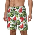 thumbnail image 2 of Daiia Watermelons Mens Swim Trunks Swim Shorts Quick Dry Swim Shorts with Mesh Lining Pockets-Medium, 2 of 9