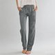 thumbnail image 1 of Karight Cotton Linen Pants Women Casual Straight Leg Drawstring Elastic Hight Waist Trousers Pockets Loose Palazzo Pants, 1 of 5