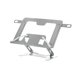 thumbnail image 4 of Soporte para computadora portátil, soporte plano, giratorio de 90 degree, diseño ergonómico hueco, altura ajustable y resistente, elevador para computadora Gris, 4 of 8