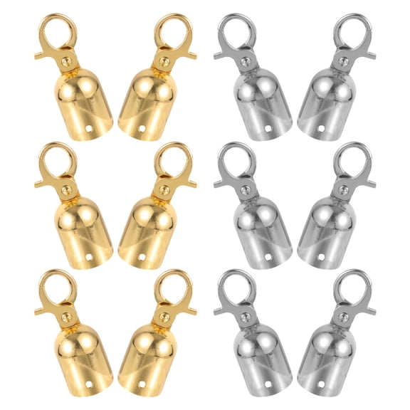 12pcs Rope End Hooks Guardrail Hooks Fastener Stanchions Hooks