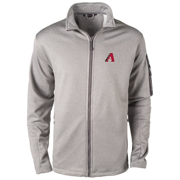 Men's Dunbrooke Heather Gray Arizona Diamondbacks Pacific Full-Zip Fleece Jacket