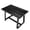 Black & 4~6 Seat & Specialty Waterproof Coatings, variant on Ktaxon Pine Wood Dining Table for 4, 47.3" Rectangle 4-Person Indoor Farmhouse Kitchen Table Solid Wood Dinner Breakfast Table for Small Space, Apartment Friendly, Black